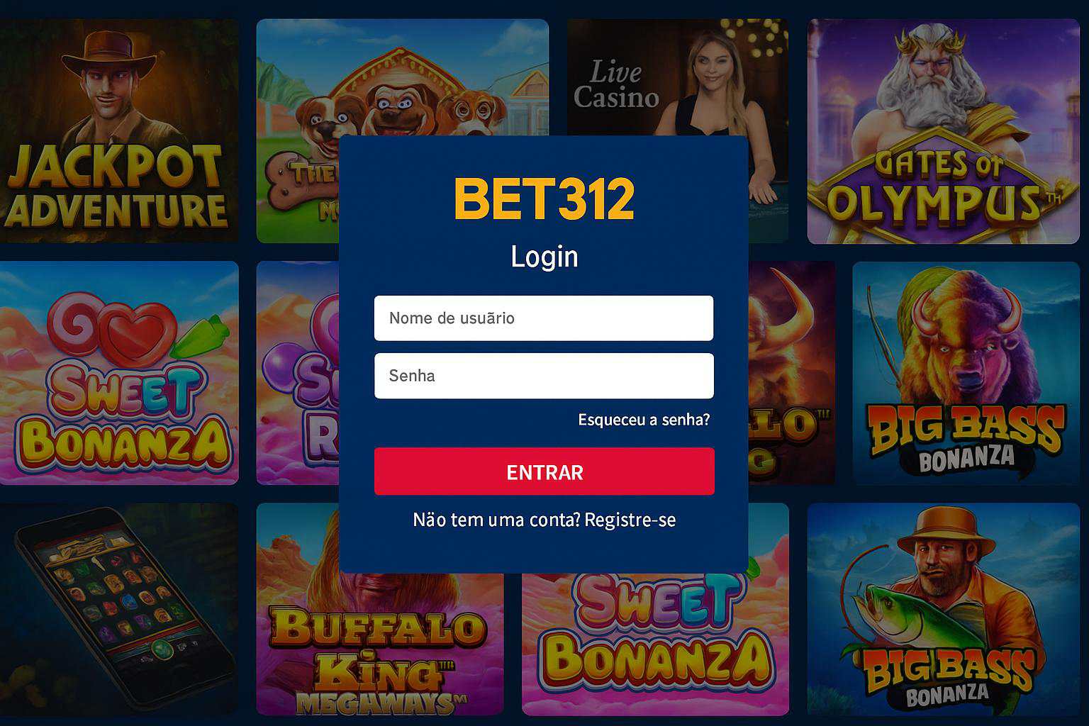 Registro na BET312 Garante Acesso a uma Vasta Seleção de jogo